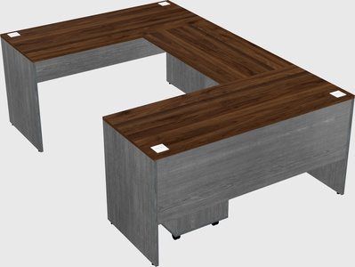 U-shaped desk