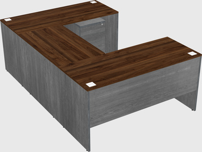 U-shaped desk