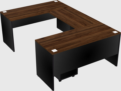 U-shaped desk