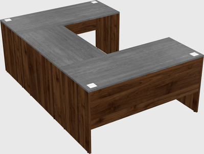 U-shaped desk