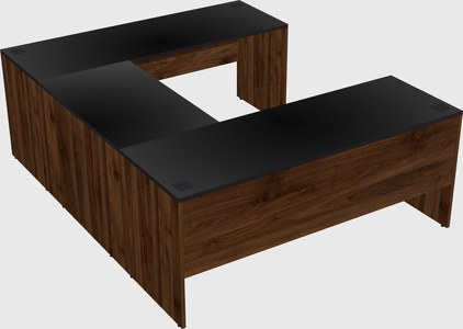 U-shaped desk