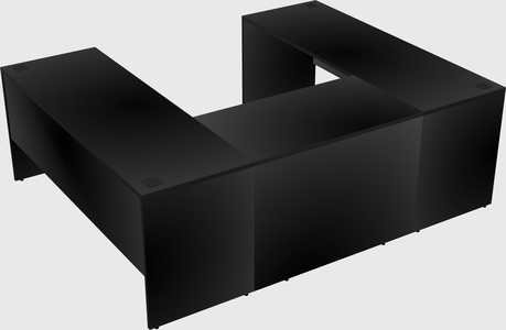 U-shaped desk