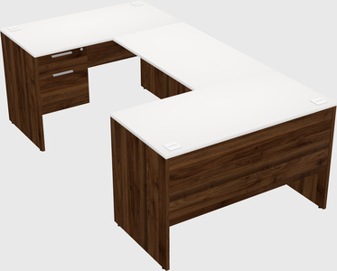 U-shaped desk