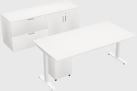 Single Motor Electric Desk