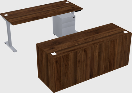 Single motor electric desk