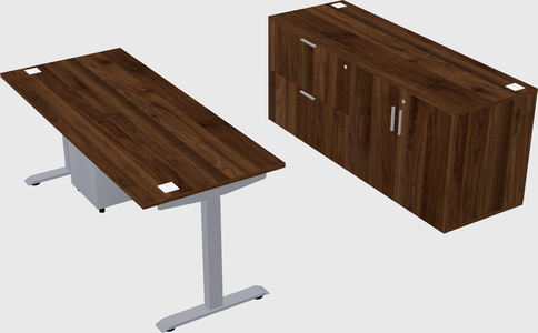 Single motor electric desk
