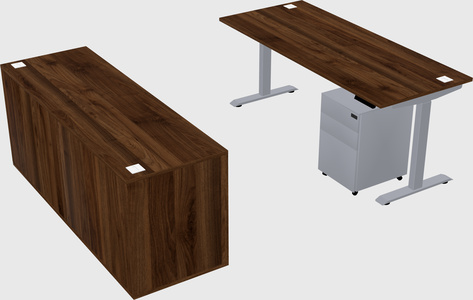 Single motor electric desk