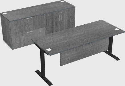 Single motor electric desk