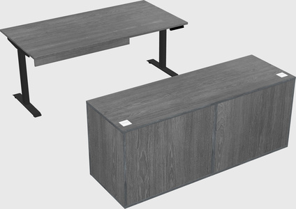 Single motor electric desk