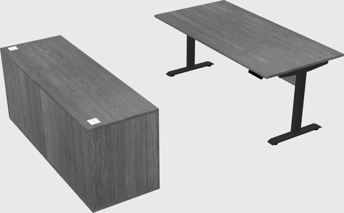 Single motor electric desk