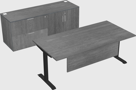 Single motor electric desk