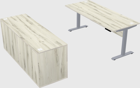 Single motor electric desk