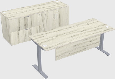 Single motor electric desk