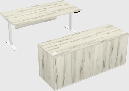 Single motor electric desk