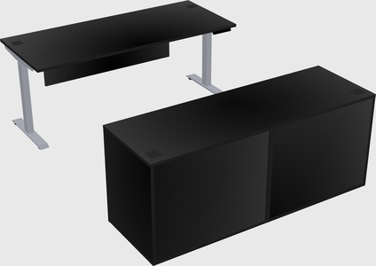 Single motor electric desk