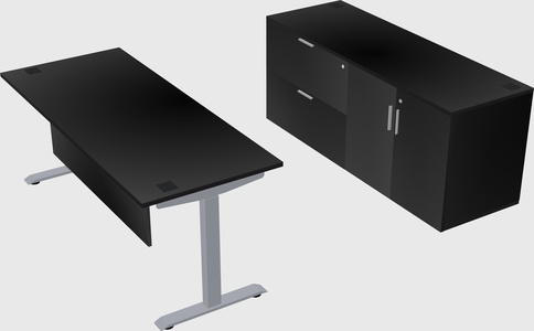 Single motor electric desk