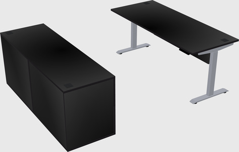 Single motor electric desk