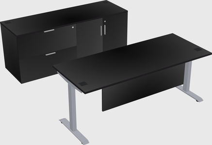 Single motor electric desk