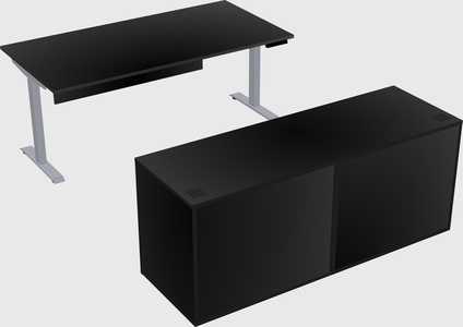 Single motor electric desk