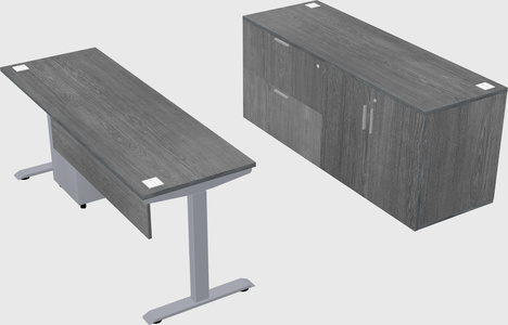 Single motor electric desk