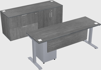 Single motor electric desk