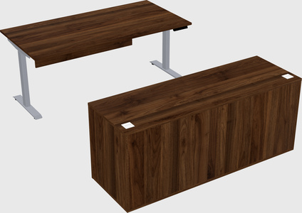 Single motor electric desk