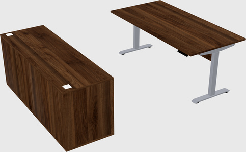Single motor electric desk