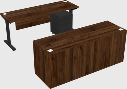 Single motor electric desk