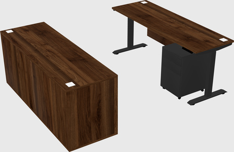 Single motor electric desk