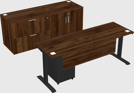 Single motor electric desk