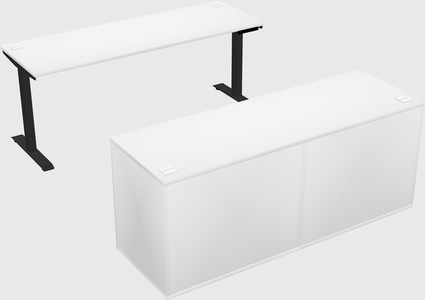Single motor electric desk