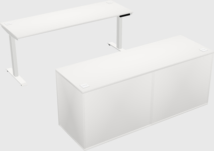 Single motor electric desk