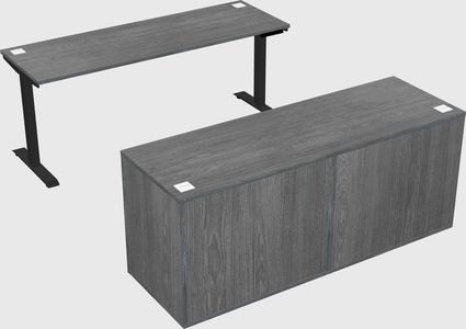 Single motor electric desk