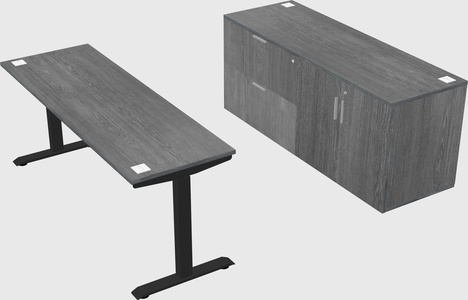 Single motor electric desk