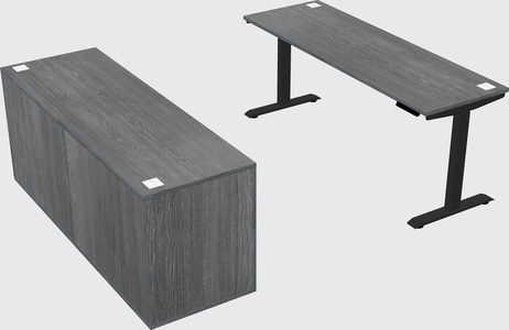 Single motor electric desk