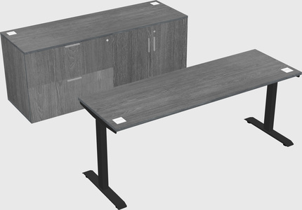 Single motor electric desk