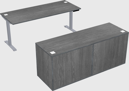 Single motor electric desk