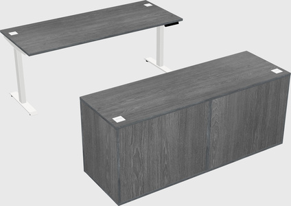 Single motor electric desk