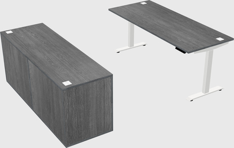 Single motor electric desk