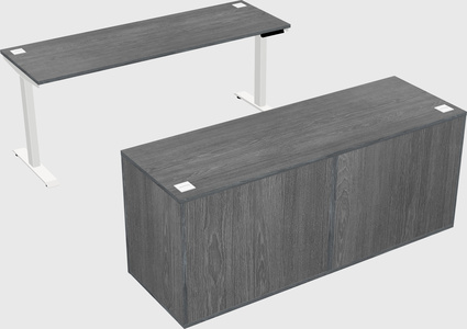 Single motor electric desk