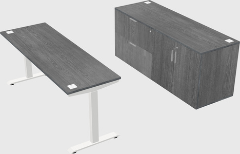 Single motor electric desk
