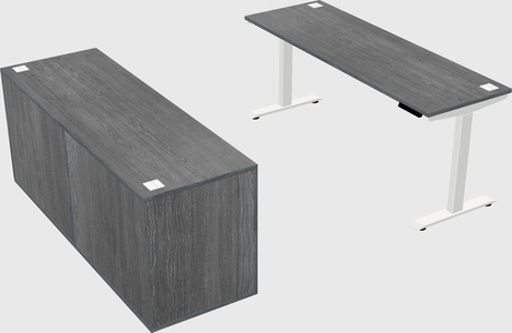 Single motor electric desk