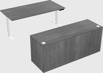 Single motor electric desk
