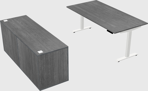 Single motor electric desk