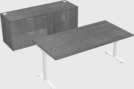 Single motor electric desk