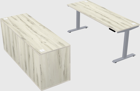 Single motor electric desk