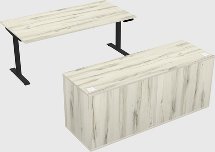Single motor electric desk