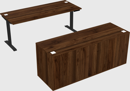Single motor electric desk