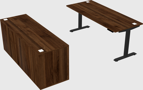 Single motor electric desk