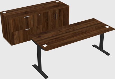 Single motor electric desk